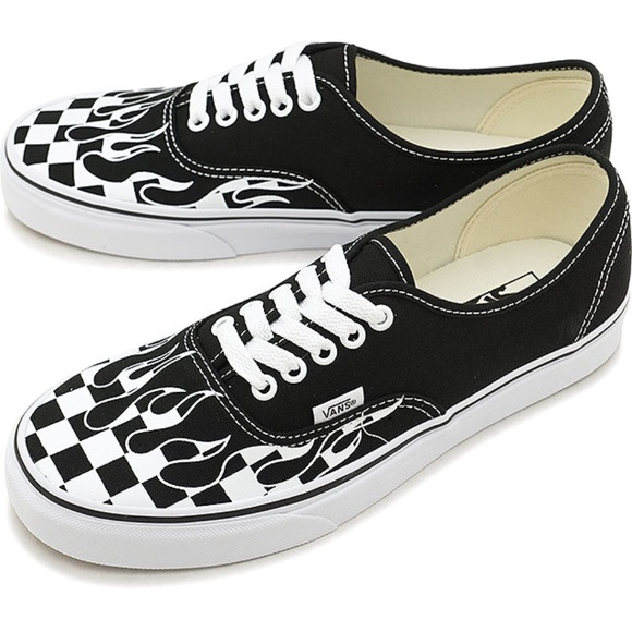 vans checkerboard flames